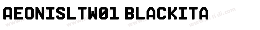 AeonisLTW01 BlackIta字体转换